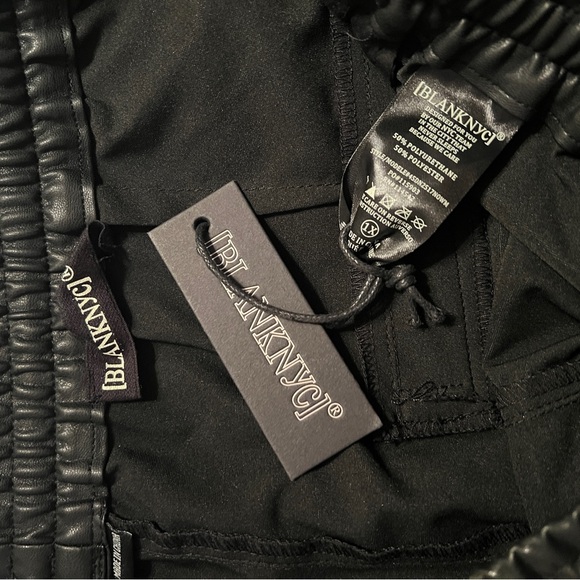 Blank NYC East Side Vibes Faux Leather Joggers - Picture 9 of 10